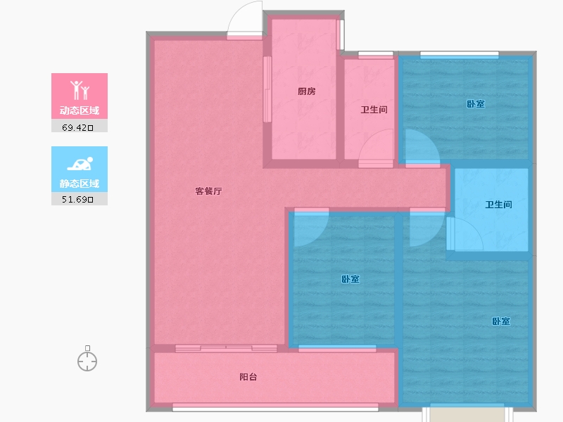 山东省-菏泽市-菏泽佳和广场-108.00-户型库-动静分区