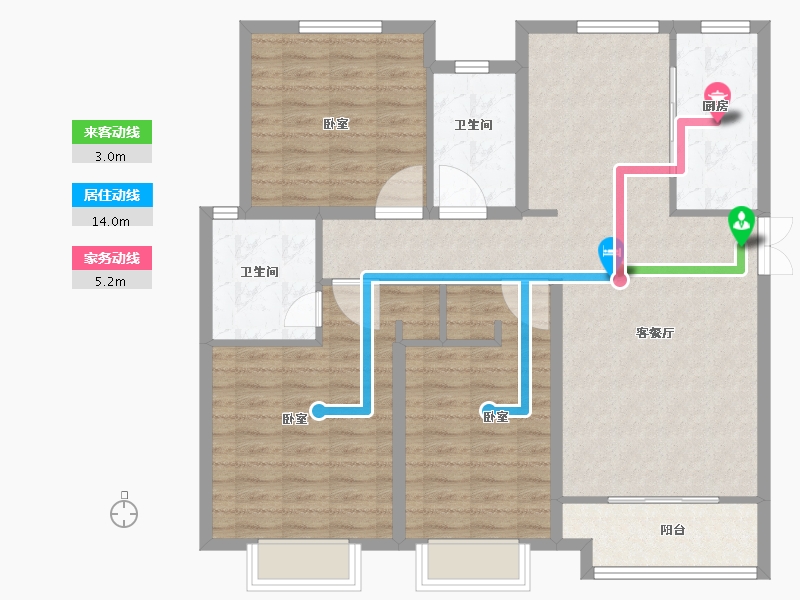 河南省-安阳市-阳光森林-108.01-户型库-动静线