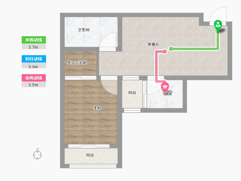 山东省-济南市-和平大院二期-53.79-户型库-动静线