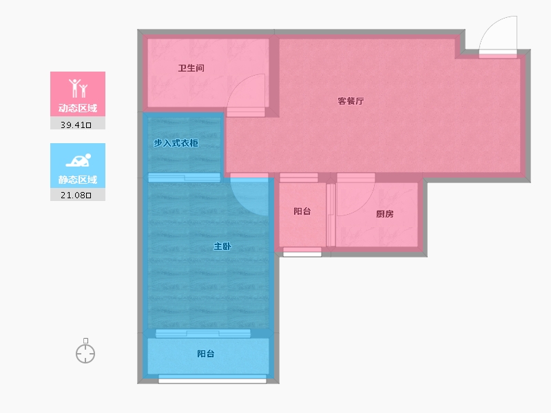 山东省-济南市-和平大院二期-53.79-户型库-动静分区