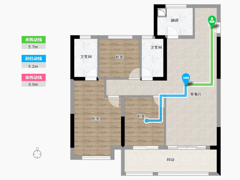 福建省-莆田市-保利云上-94.00-户型库-动静线