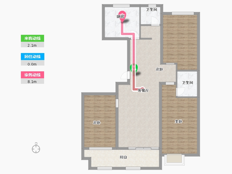 山东省-潍坊市-紫金园翡翠花园-115.50-户型库-动静线