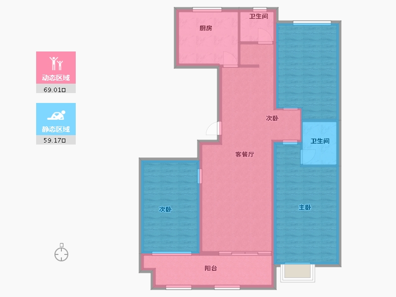 山东省-潍坊市-紫金园翡翠花园-115.50-户型库-动静分区