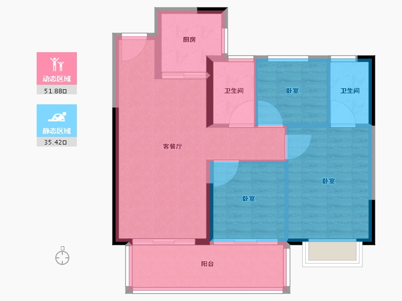 福建省-莆田市-联发世茂云图-79.00-户型库-动静分区