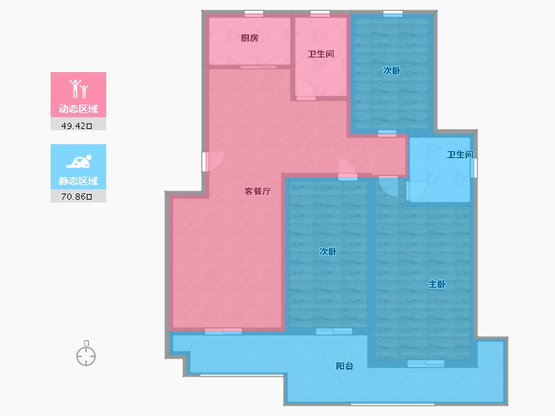 山东省-青岛市-中仁少海澜山-108.00-户型库-动静分区