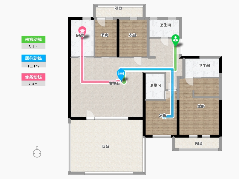 山东省-青岛市-信联天地-160.00-户型库-动静线