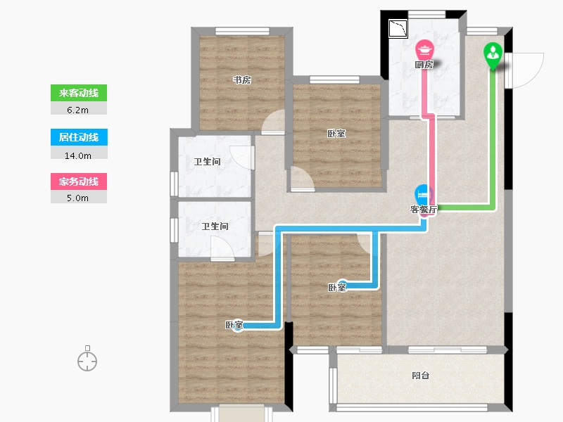 福建省-莆田市-三盛·璞悦湾-101.83-户型库-动静线