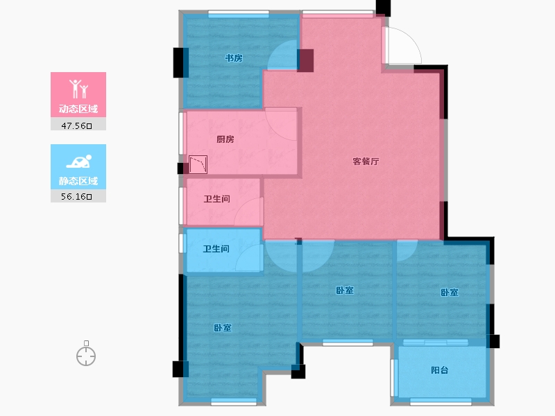 福建省-宁德市-福泰央府-94.00-户型库-动静分区