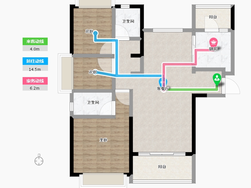 福建省-南平市-恒大名都-101.49-户型库-动静线