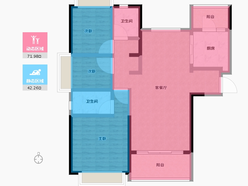 福建省-南平市-恒大名都-101.49-户型库-动静分区