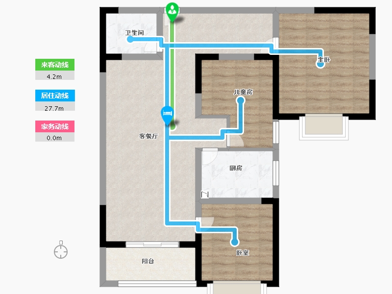 河南省-洛阳市-江丰山水印象-84.70-户型库-动静线