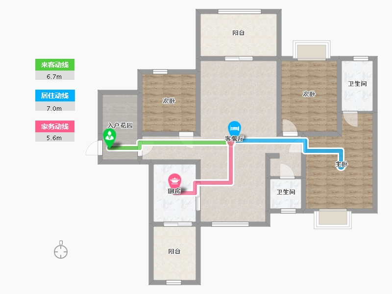 贵州省-安顺市-凯旋公园里-113.53-户型库-动静线