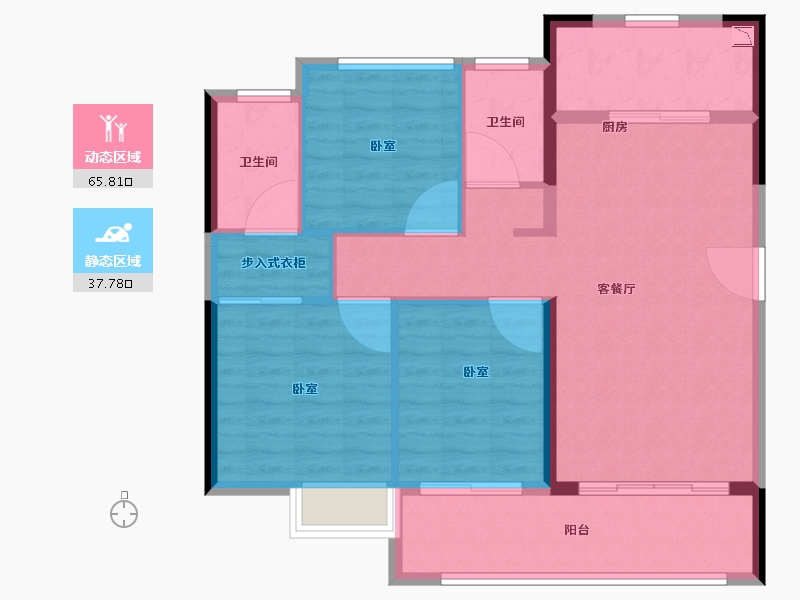 福建省-莆田市-联发世茂云图-94.01-户型库-动静分区