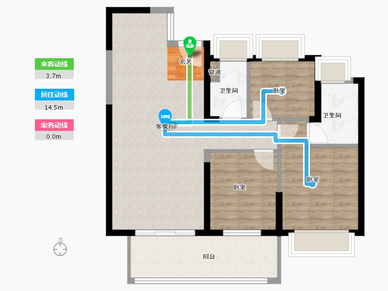 福建省-漳州市-中海上湾-79.62-户型库-动静线