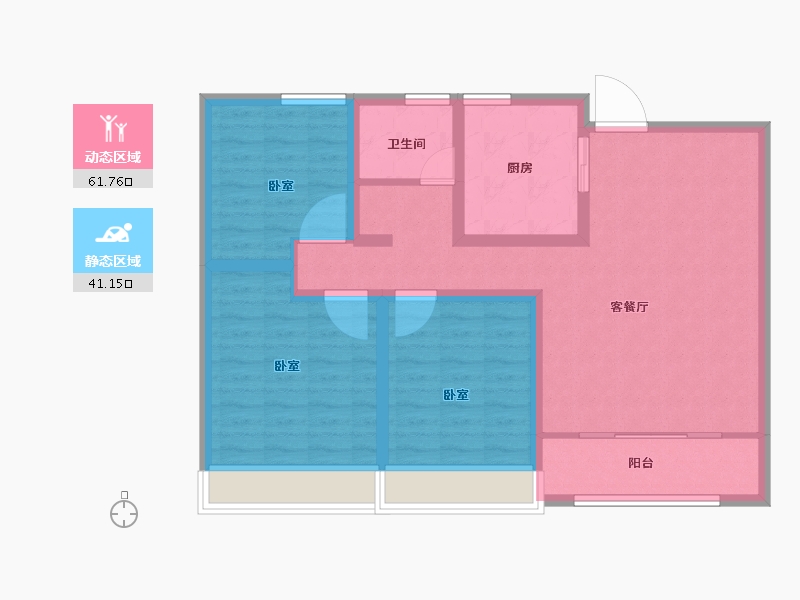 山东省-菏泽市-天华新天地-92.00-户型库-动静分区