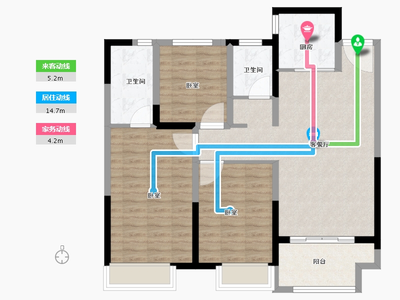 河南省-安阳市-利源永明壹号-88.00-户型库-动静线