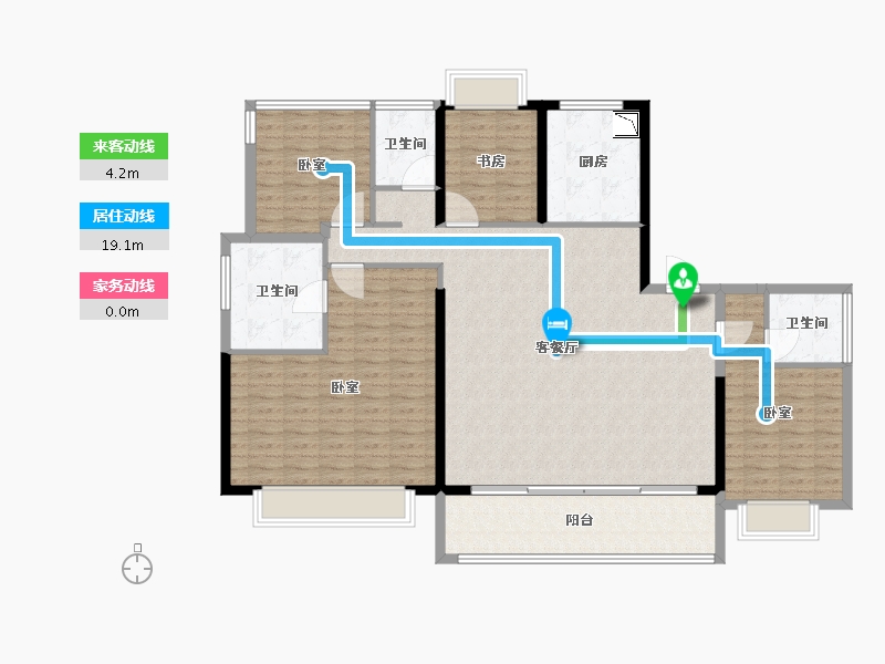 福建省-莆田市-建发·玉湖壹号-144.00-户型库-动静线