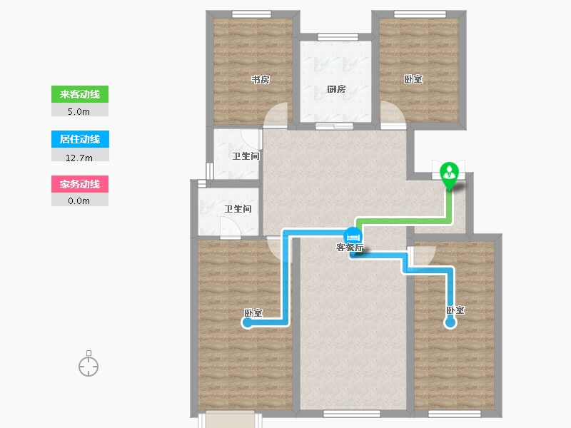 浙江省-绍兴市-中梁赞成首府-107.00-户型库-动静线