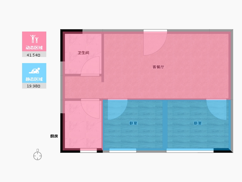 河南省-郑州市-正商紫辰园-56.00-户型库-动静分区