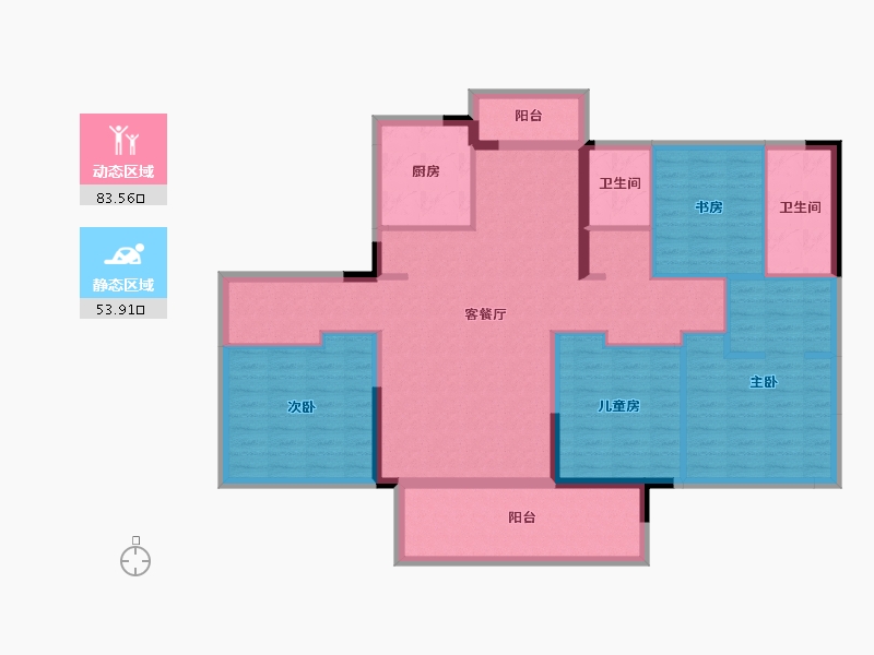 江西省-南昌市-联发万科·西岸春风-116.00-户型库-动静分区