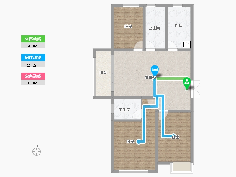 山东省-菏泽市-新洲欧洲城-106.16-户型库-动静线