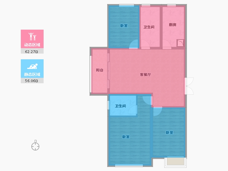 山东省-菏泽市-新洲欧洲城-106.16-户型库-动静分区