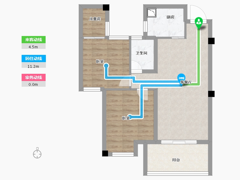 福建省-宁德市-中融中央首府-60.83-户型库-动静线