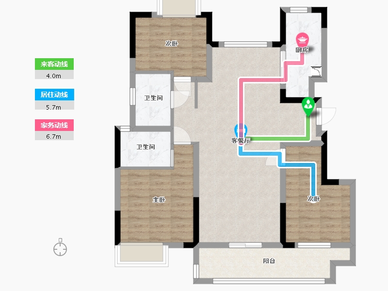 江西省-赣州市-力高水投·君逸府-89.60-户型库-动静线