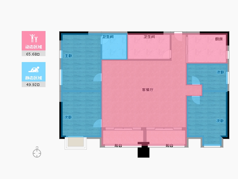 江西省-上饶市-亚琦财富城-106.00-户型库-动静分区