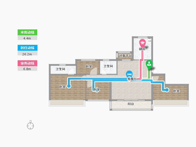 山东省-滨州市-恒大悦珑湾-128.00-户型库-动静线