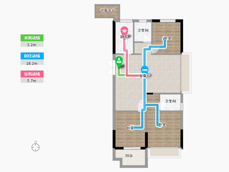 浙江省-湖州市-优优学府-84.31-户型库-动静线