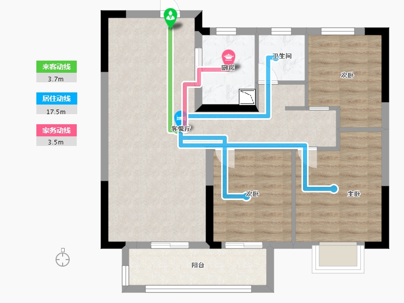 江西省-赣州市-力高水投·君逸府-71.20-户型库-动静线