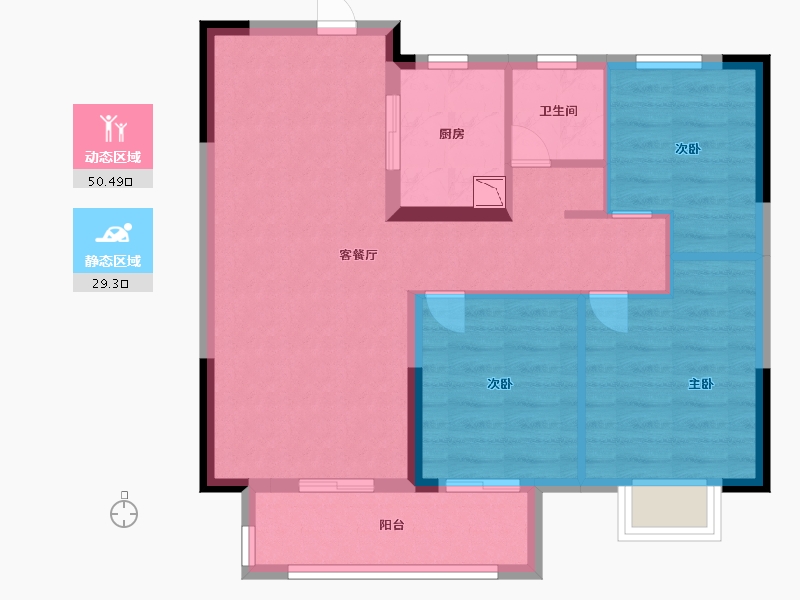 江西省-赣州市-力高水投·君逸府-71.20-户型库-动静分区