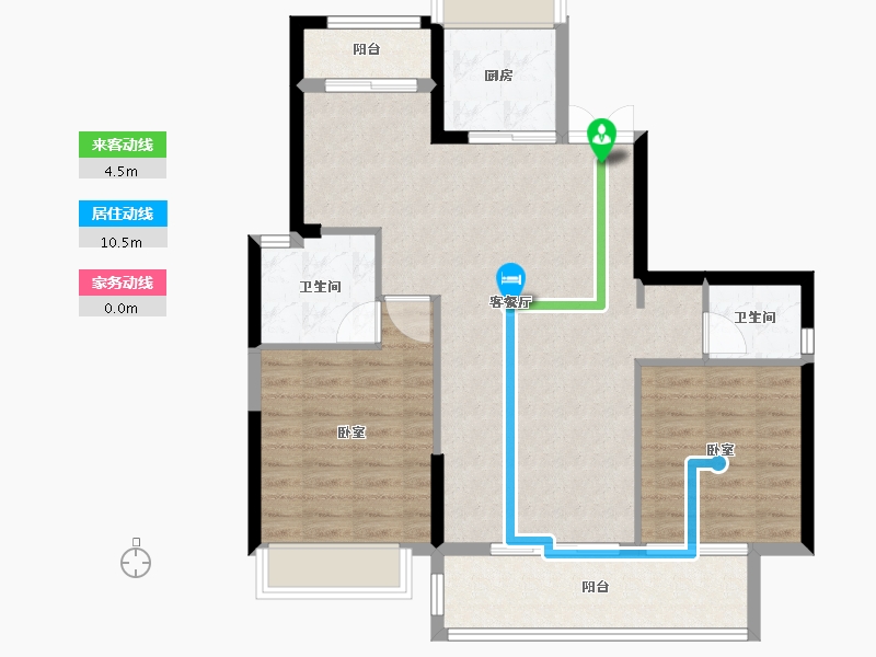 浙江省-绍兴市-杭州湾世纪城-86.01-户型库-动静线