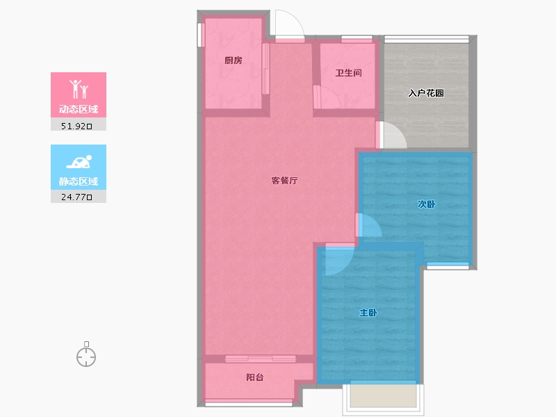 安徽省-宣城市-乐业·丹桂园-77.00-户型库-动静分区