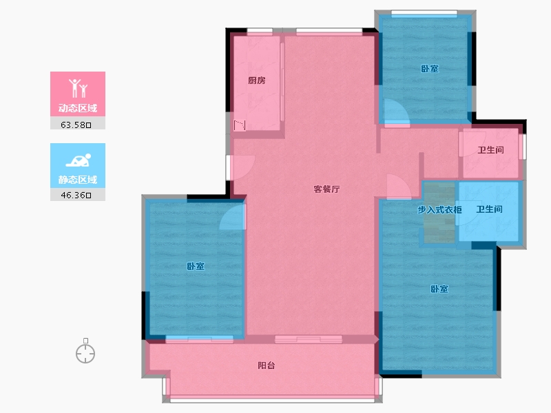 浙江省-湖州市-合生杭州湾国际新城-99.00-户型库-动静分区