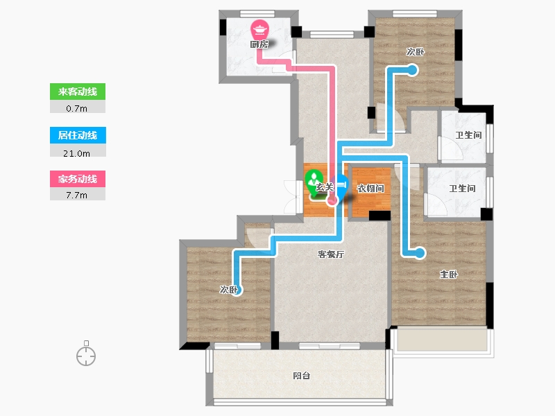 浙江省-衢州市-志城上东府-90.00-户型库-动静线