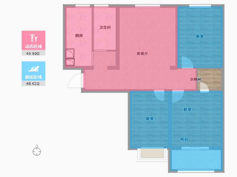 河南省-郑州市-源升金锣湾-90.00-户型库-动静分区