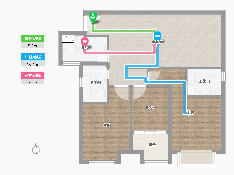 福建省-泉州市-中骏丽景府-77.99-户型库-动静线