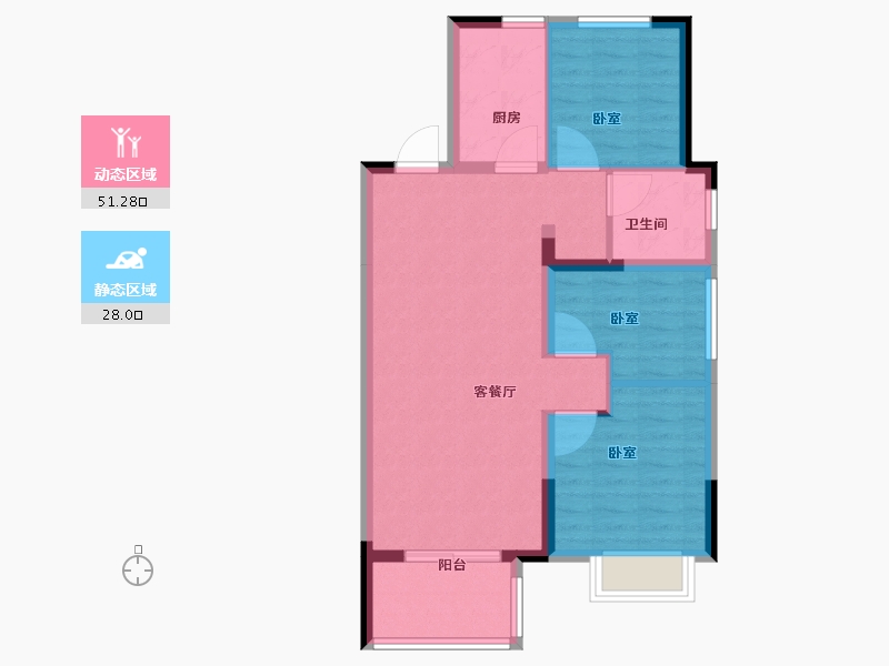 浙江省-舟山市-中交成均雅院-71.01-户型库-动静分区