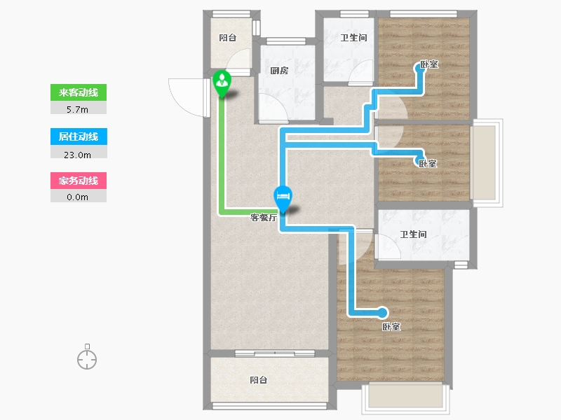 安徽省-芜湖市-信德悦城-93.47-户型库-动静线