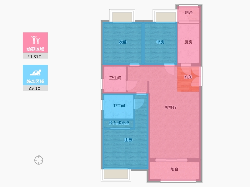 江西省-赣州市-凯旋城-80.33-户型库-动静分区