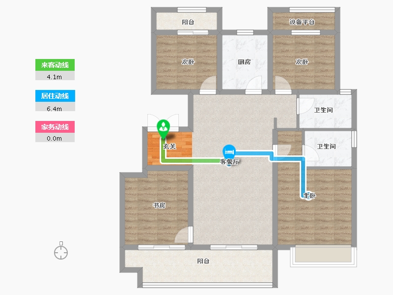 安徽省-黄山市-中梁江湾府-108.00-户型库-动静线