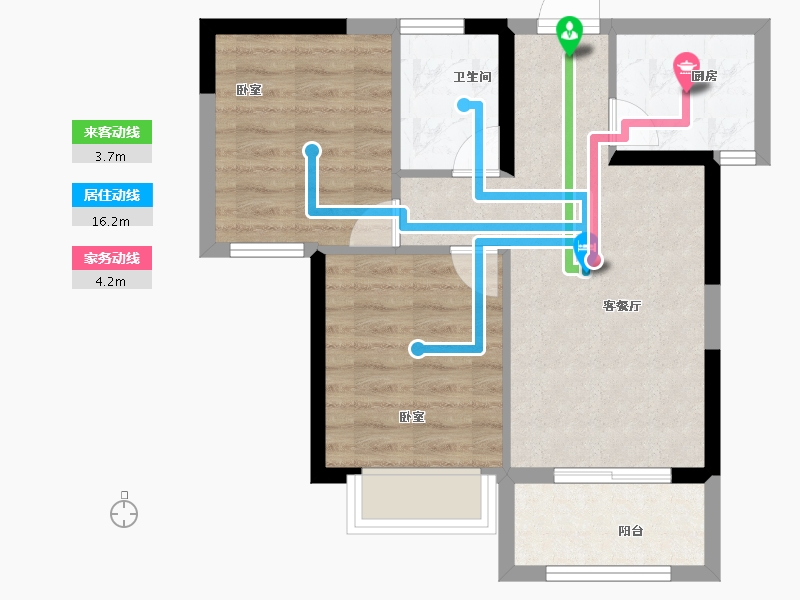 福建省-漳州市-晟港名都-55.00-户型库-动静线