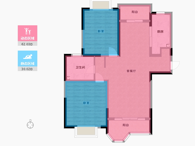 浙江省-湖州市-合生杭州湾国际新城-82.00-户型库-动静分区