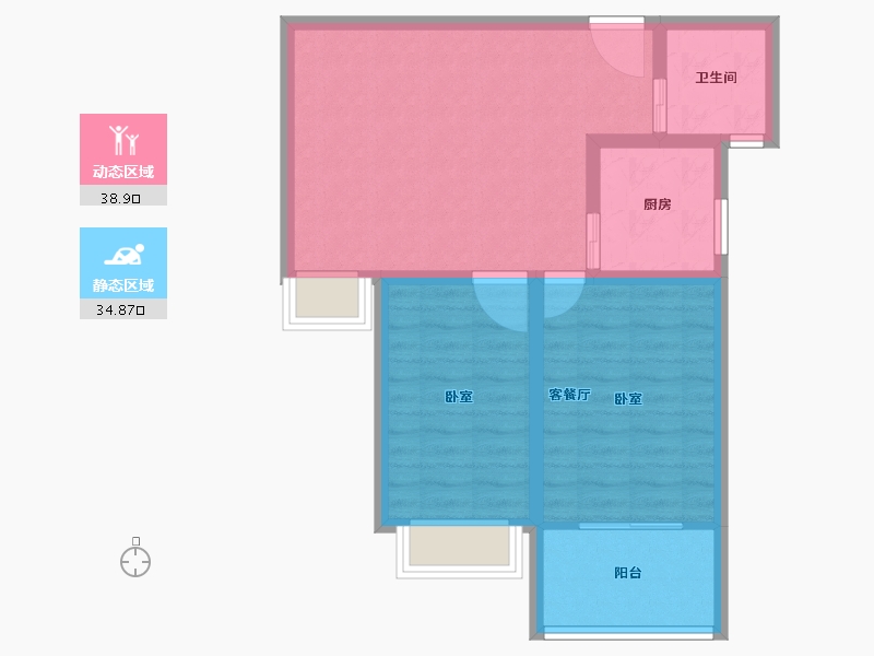 河南省-郑州市-源升金锣湾-66.01-户型库-动静分区