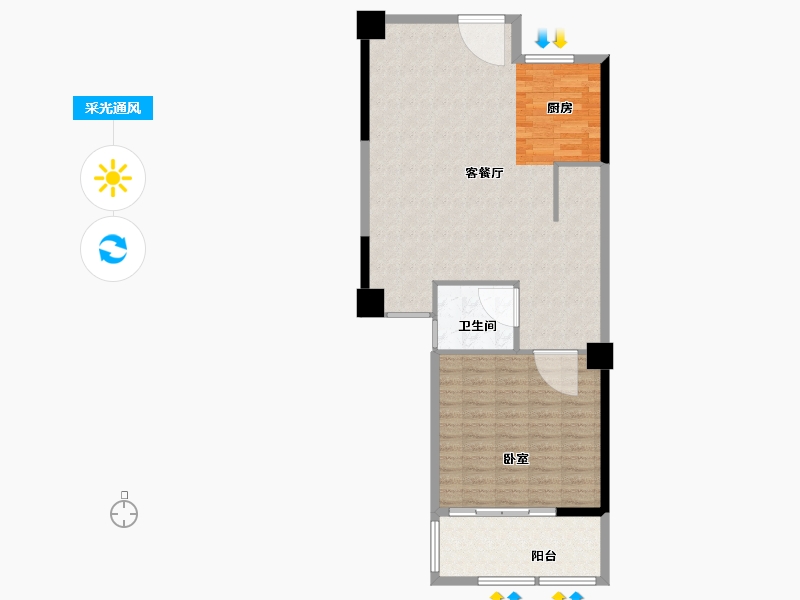 福建省-漳州市-晟港名都-88.00-户型库-采光通风