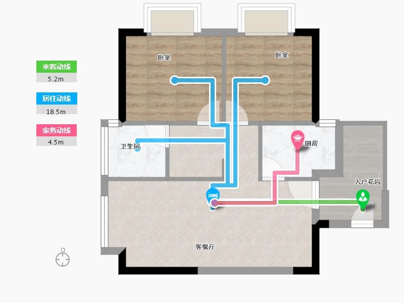 福建省-漳州市-晟港名都-55.00-户型库-动静线