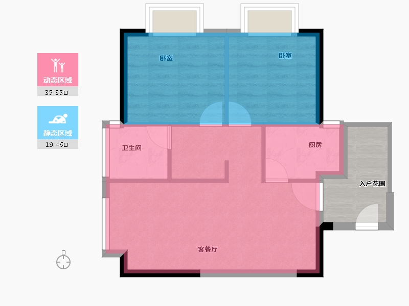 福建省-漳州市-晟港名都-55.00-户型库-动静分区