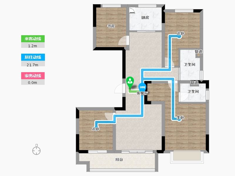 江西省-上饶市-鄱阳·十里风荷-94.61-户型库-动静线